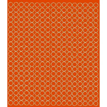 Obraz Samolepky Drago puntíky 1 cm oranžové 357 kusů