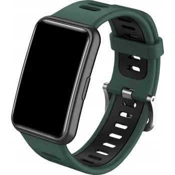 Příslušenství k chytrým hodinkám Řemínek ChronSmarta pro chytré hodinky Huawei Watch Fit, tmavě zelený, s přezkou