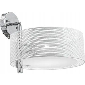 Nástěnné svítidlo Nástěnné svítidlo ANTILA chrom, bílé stínidlo síťka 1x60W DRS8006/1 WH NET