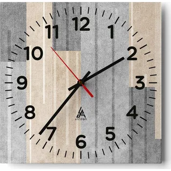 Hodiny Nástěnné hodiny do obýváku 40x40 Abstrakce Tiché hodiny Skleněné hodiny Bez hlučnosti