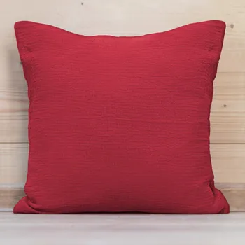Povlak na dekorativní polštářek Mušelínový povlak na polštář MSN-052 Malinově červený 40 x 60 cm