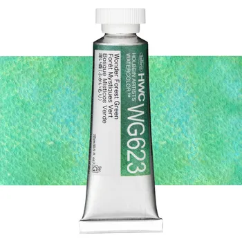 Vodová barva Akvarelová barva Holbein Granulating 15 ml - Wonder Forest Green