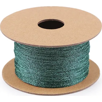 Příze Lurexová šňůrka / provázek Ø1 mm, vánoční Varianta: 4 zelená, Balení: 1 ks