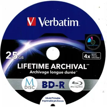 Optické médium Blu-ray disk Verbatim BD-R 25 GB 1 ks