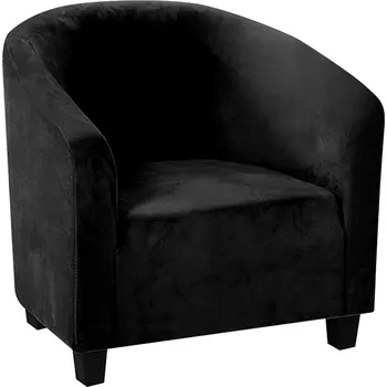 Napínací potah Potah na křeslo Ubieramy-meble černý