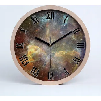 Hodiny Nástěnné hodiny římské kulatý kosmos průměr 20 cm