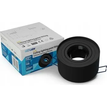 Bodové svítidlo Zápustné svítidlo pro GU10 LedLabs CLEO kulaté černé