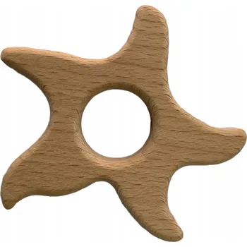 Dřevěné kousátko BestDIY, dřevo, béžové