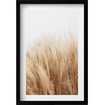 Obraz Dekorativní obraz v rámu do obýváku Krajina jemných trav boho 40x60 cm