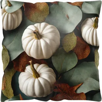 Polštář POVLEČENÍ NA POLŠTÁŘ 40x40 cm VELUR DEKORATIVNÍ SAMETOVÉ PODZIMNÍ