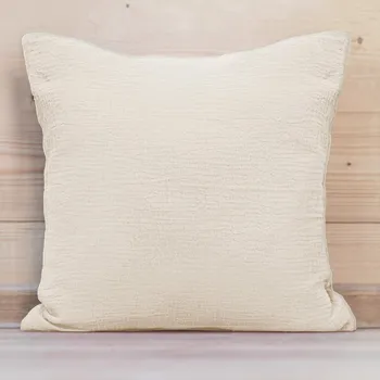 Povlak na dekorativní polštářek Mušelínový povlak na polštář MSN-015 Krémový 40 x 40 cm