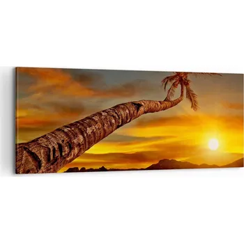 Obraz Foto obraz na plátně canvas 100x40 palma obývák ložnice na zeď velký