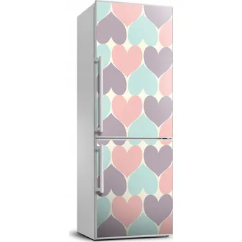 Fototapeta Samolepicí fototapeta na ledničku Barevná srdce