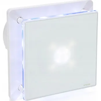 Domácí ventilátor Koupelnový ventilátor Sterr průměr 125 mm s LED, časovač BFS125LT bílý