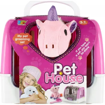 Dřevěná hračka PŘEPRAVKA PRO PLYŠOVÉ ZVÍŘÁTKO S JEDNOROŽCEM