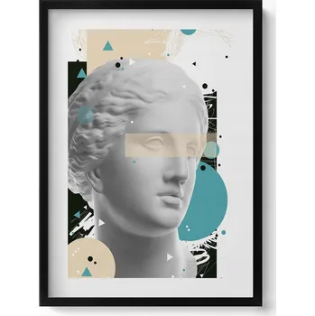 Obraz Závěsný obraz rámeček Abstraktní portrét antické sochy ženy 50x70 cm