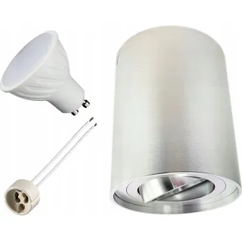 Stropní svítidlo SPOT stříbrné, nastavitelné, pro žárovku GU10 3W LED