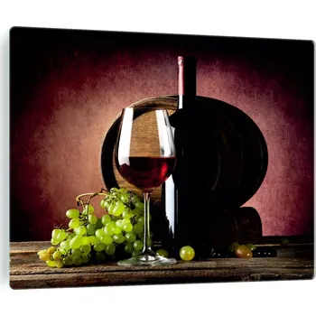 Varná deska Tvrzené sklo na indukční desku - motiv víno a hrozny