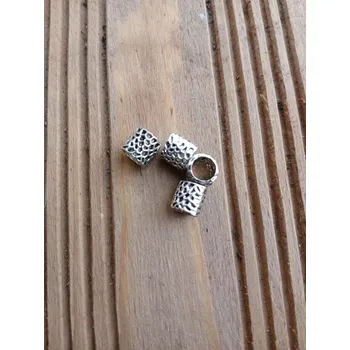 Materiál na výrobu šperku korálek kovový, 10 mm, otvor 5 mm