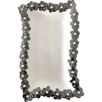 Talíř Porcelánový servírovací talíř na chuťovky, uzeniny - Květiny Glamour 35x21 cm