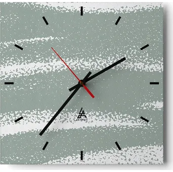 Hodiny Velké nástěnné hodiny 40x40 Abstrakce Skleněné tiché hodiny