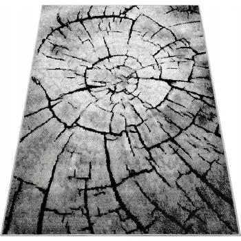 Koberec KOBEREC 120x170 VZOR DŘEVA MODERNÍ TKANÝ ŠEDÝ MÓDNÍ