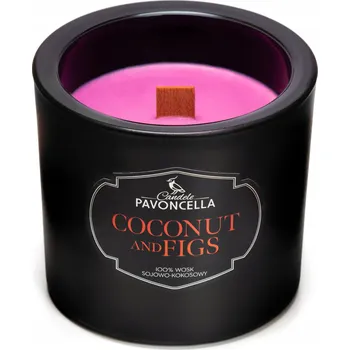 Svíčka Sójová vonná svíčka COCONUT AND FIGS PAVONCELLA 1 ks