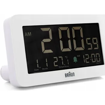 Budík Budík Braun bílý 13,5 cm