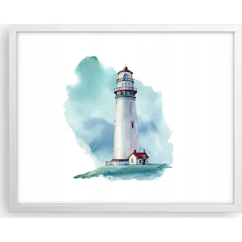 Obraz Obraz plakát na zeď v bílém rámu 50x40 - fotografie lucerny, plakáty do obýváku