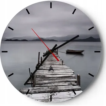 Hodiny Nástěnné hodiny ARTTOR skleněné kulatý moderní 30x30 cm