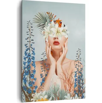 Obraz Obraz na plátně do obýváku ložnice 50x70 abstrakce obrazy na zeď