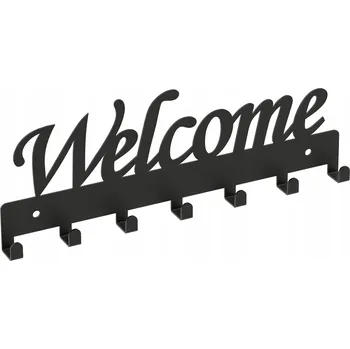 Věšák Šatní ramínko kovový Domer černý