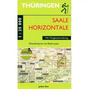 Wanderkarte Saalehorizontale [DE] (2022, Karta, Verlag grünes Herz)