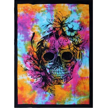 Prostěradlo Přehoz Ancient Wisdom bavlna 130 cm x 200 cm vícebarevný