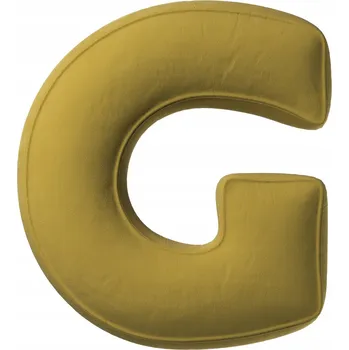 Polštář Žluté Tipi Polštář písmeno G zelené