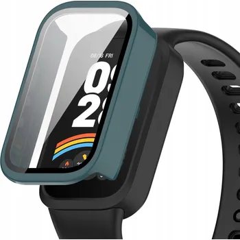 Pouzdro na mobilní telefon 2v1 POUZDRO + TVRZENÉ SKLO PRO XIAOMI SMART MI BAND 9 ACTIVE CASE KRYT