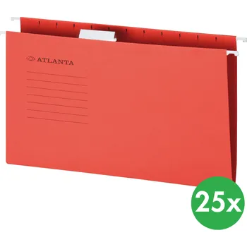 B2B Partner Závěsné desky A4, červené, 25 ks