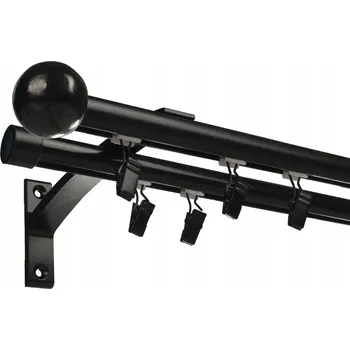 GARNÝŽ hliníková kolejnice DVOJITÁ Fi 19 190 CM BÍLÁ