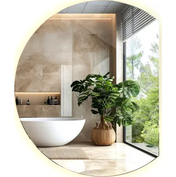 Zrcadlo Zrcadlo Wallmuralia nástěnné kulaté 740 x 900 mm