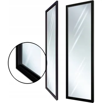 Zrcadlo Zrcadlo v rámu 110x50 cm nebo 115x55 cm moderní černé 3D