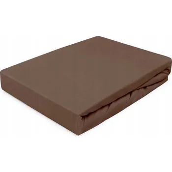 Prostěradlo Prostěradlo Jersey s gumou 90x200 Hnědé