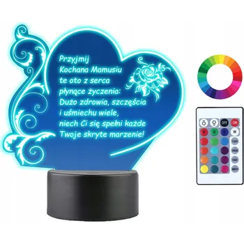 Lampička Noční lampa Plexido vícebarevná