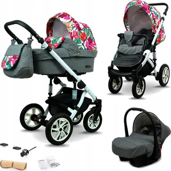 Kočárek Dětský kočárek 3v1 BabyLux Sky Lark sporťák korbička autosedačka