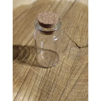 Korálek Skleněná lahvička s korkem 20x40 mm