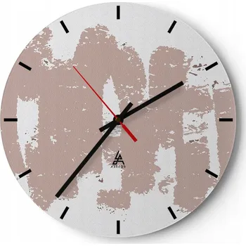 Hodiny Nástěnné hodiny do kuchyně 30x30 Abstrakce Skleněné hodiny do obýváku Tiché