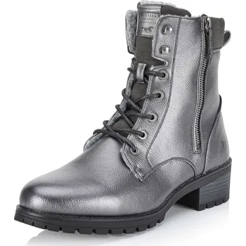 Dámské kozačky Mustang Dámská kotníková obuv MUSTANG 1435603-20 šedá W4 45