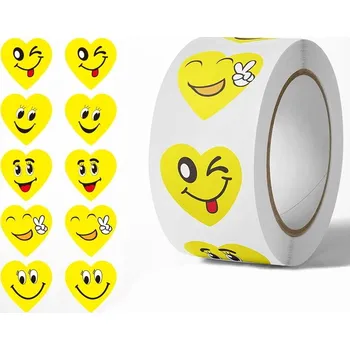 samolepka Samolepky Mika motivační 500 ks v roli smajlíci samolepka 25mm