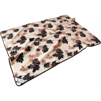 deka VLNĚNÁ DEKA 140x200 MERINO AUSTRALSKÁ - VZOR LISTY