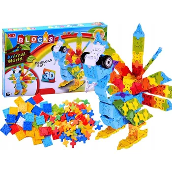 ostatní stavebnice Jokomisiada 3D animální svět Stavebnice 227 kusů