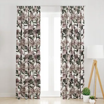 Obraz Závěs polozatemňovací s řasící páskou, na žabky 145 cm x 240 cm